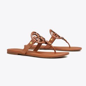 Tory Burch MILLER SANDAL FLIP FLOP US 10 Vintage Vachetta - Style: 50008694